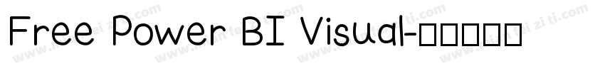 Free Power BI Visual字体转换